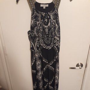 Love Lucious  Printed Maxi Dress Black Large ☀️